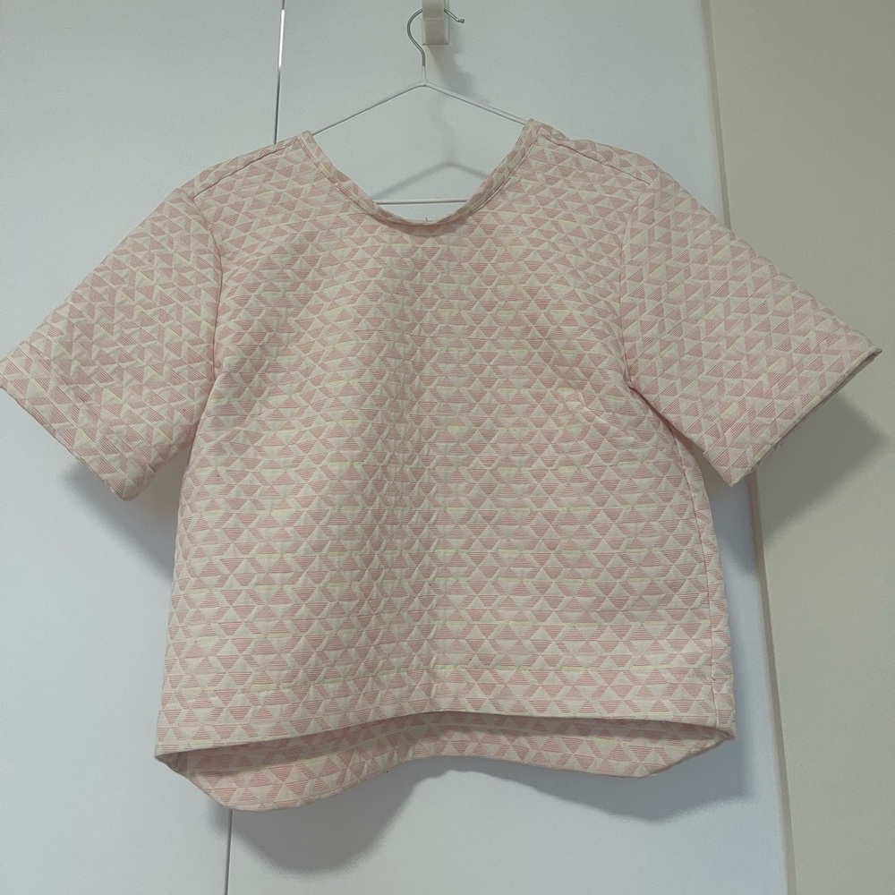 Jude Geometric Structured Top, Size XS